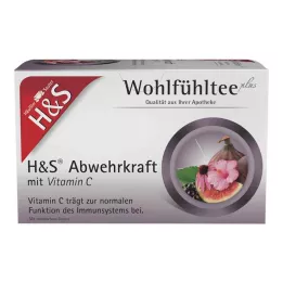 H&S Defense C-vitamin szűrőtasakokkal, 20X1,8 g