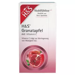 H&amp;S Gránátalma C-vitamin szűrőtasakokkal, 20X2 g