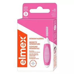 ELMEX Fogközi kefék ISO 0 méret 0,4 mm rózsaszín, 8 db