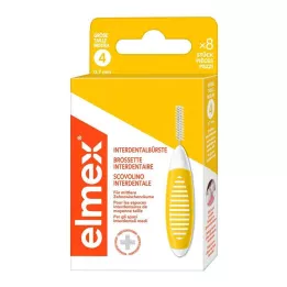 ELMEX Fogközkefék ISO 4-es méret 0,7 mm sárga, 8 db