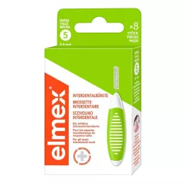 ELMEX Fogközkefék ISO 5-ös méret 0,8 mm zöld, 8 db