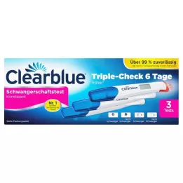 CLEARBLUE Terhességi teszt TripleCheck ultra-korai, 3 db