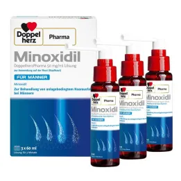 MINOXIDIL DoppelherzPharma 50 mg/ml oldat férfiaknak, 3X60 ml