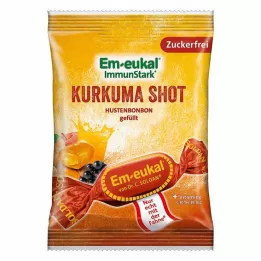 EM-EUKAL Bonbons Turmeric Shot töltött cukormentes, 75 g