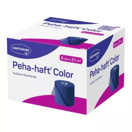 PEHA-HAFT Színes rögzítőszalag latexmentes 6 cm x 21 m kék, 1 db