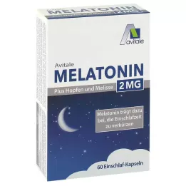 MELATONIN 2 mg plusz komló és citromfű kapszula, 60 db
