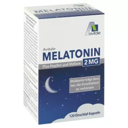 MELATONIN 2 mg plusz komló és citromfű kapszula, 120 db