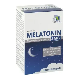 Melatonin 2 mg plusz komló és citromfű kapszula, 120 db
