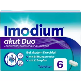 IMODIUM akut duo 2 mg/125 mg tabletta, 6 db