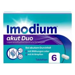 IMODIUM akut Duo 2 mg/125 mg tabletta, 6 db