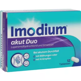 IMODIUM akut duo 2 mg/125 mg tabletta, 12 db