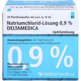 NATRIUMCHLORID-Oldat 0,9% Deltamedica Luer Pl., 20X10 ml