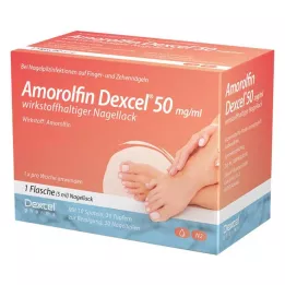 AMOROLFIN Dexcel 50 mg/ml gyógyhatású körömlakk, 5 ml