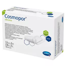 COSMOPOR szilikon sebkötöző 5x7,2 cm, 10 db