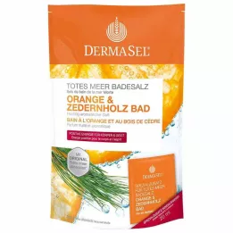 DERMASEL Holt-tengeri fürdősó narancs &amp; Cédrusfa, 1 P