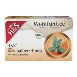 H&amp;S Organikus zsályás mézes szűrőtasak, 20X2 g