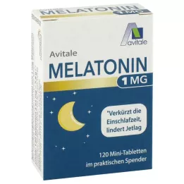 MELATONIN 1 mg-os minitabletta adagolóban, 120 db