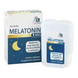 Melatonin 1 mg mini tabletta adagolóban, 120 db
