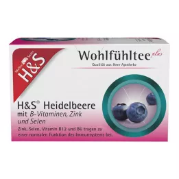 H&amp;S Áfonya B-vitamin cink és szelén Fbtl., 20X2,5 g