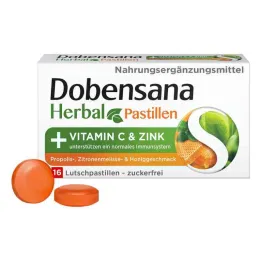 Dobensana Herbal Honey Vitamins C & Cinkpasztilla.(16 darab)