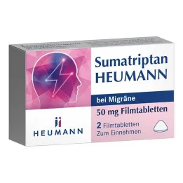 Sumatriptan Heumann migrénre 50 mg filmtabletta, 2 db