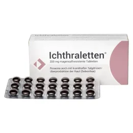 Ichthraletten® 200 mg tabletta rosaceára, 168 db