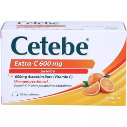 CETEBE Extra-C 600 mg-os rágótabletta, 30 db