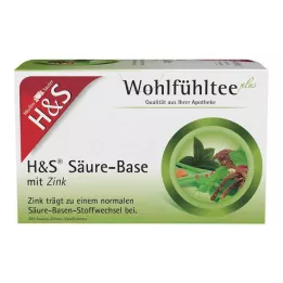 H&amp;S Sav-bázis cink szűrőtasakokkal, 20X2,0 g
