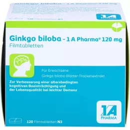 GINKGO BILOBA-1A Pharma 120 mg filmtabletta, 120 db