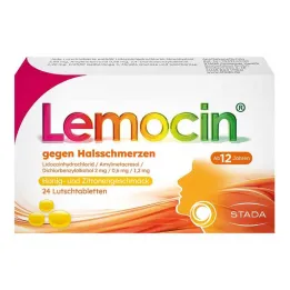 Lemocin® torokfájásra méz és citrom ízű, 24 db