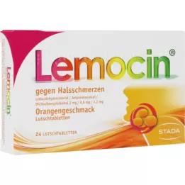 LEMOCIN A torokfájás narancssárga ízlése ellen, 24 db