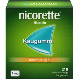 NICORETTE 2 mg friss gyümölcs rágógumi, 210 db