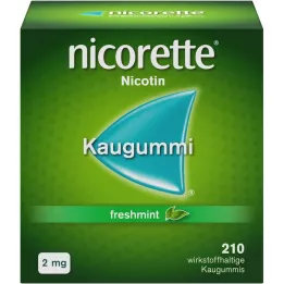 NICORETTE 2 mg FreshMint Kaugummi, 210 db