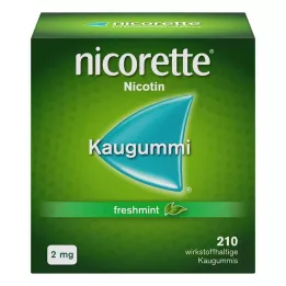 NICORETTE 2 mg frissmenta rágógumi, 210 db