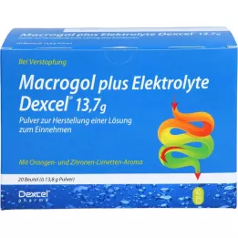 MACROGOL plusz elektrolitok Dexcel 13,7 g PLE, 20 db