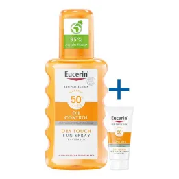 Eucerin Sun Oil Control Body átlátszó spray LSF 50+ , 200 ml