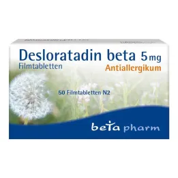 Desloratadin beta 5 mg filmtabletta, 50 db