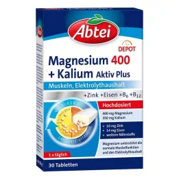 Abbey Magnesium 400 + Kálium tabletta, 30 db