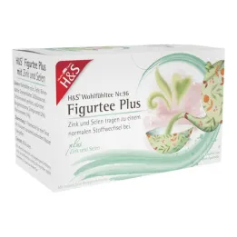 H&amp;S Figure Tea Plus cink és szelén szűrőzsákkal, 20X1,5 g