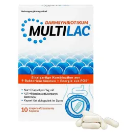Multilac Synbiotic gyomornedv-ellenálló kapszula, 10 db
