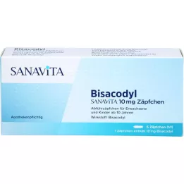 BISACODYL SANAVITA 10 mg kúpok, 6 db