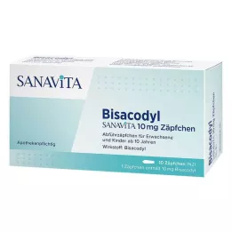 BISACODYL SANAVITA 10 mg kúpok, 10 db