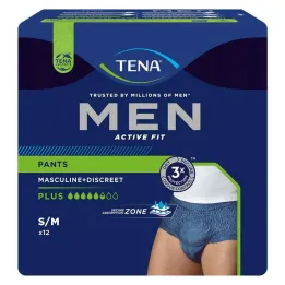 TENA® MEN ACTIVE FIT Plus Pants kék S/M inkontinenciára, 12 db