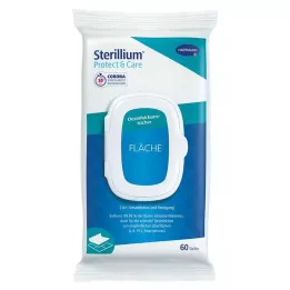 STERILLIUM Protect &amp; Care felületfertőtlenítő törlőkendők, 60 db