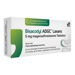 Bisacodyl ADGC® Laxans 5 mg gyomornedv-ellenálló tabletta, 20 db