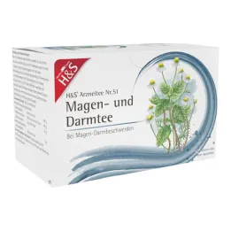 H&amp;S® gyomor- és bélteafilter tasakok, 20X2,0 g