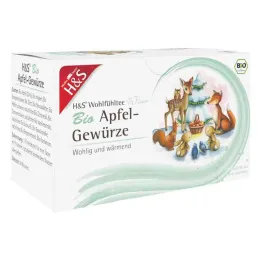 H&amp;S Téli tea organikus almafűszeres szűrőtasak (20x2,0 g)