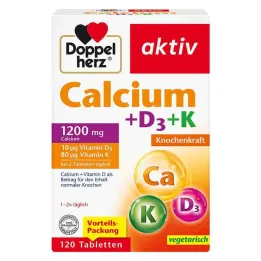 Doppelherz Calcium + D3 + K tabletta, 120 db
