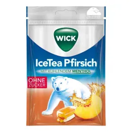 WICK Icetea őszibarack édességek cukor nélkül, 72 g