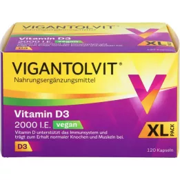 VIGANTOLVIT 2000 NE D3-vitamin vegán lágy kapszula, 120 db